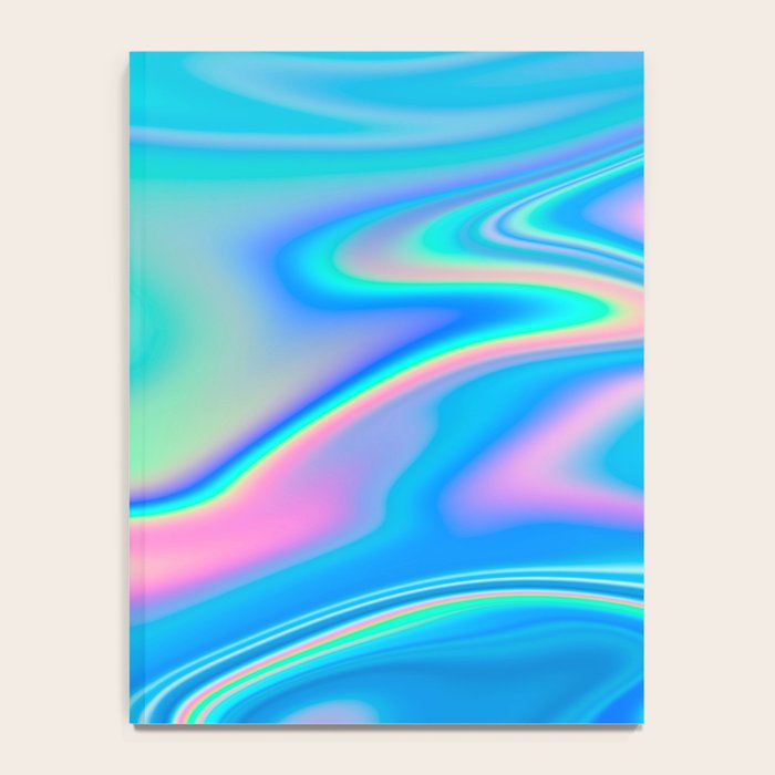 Holographic Iridescent Chill Vibes Notebook Gallery Image 4