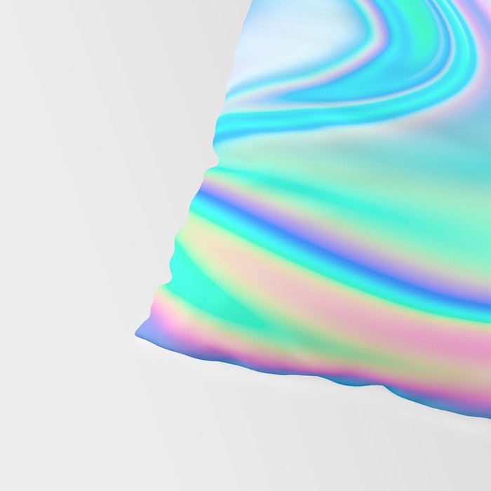Holographic Iridescent Chill Vibes Pillow Sham Gallery Image 4