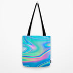 Holographic Iridescent Chill Vibes Tote Bag Gallery Image 2