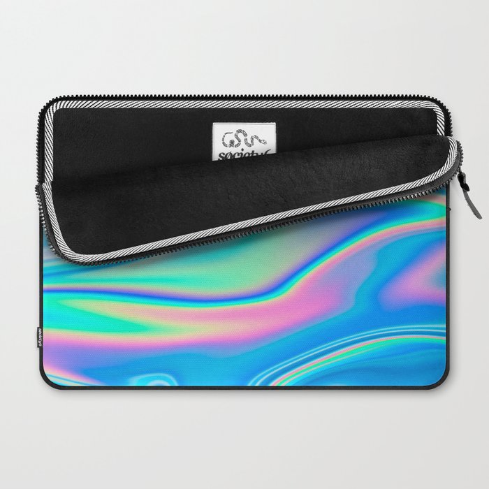 Holographic Iridescent Chill Vibes Laptop Sleeve Gallery Image 2