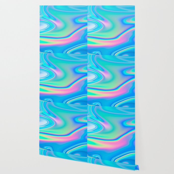 Holographic Iridescent Chill Vibes Wallpaper Gallery Image 2
