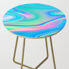 Holographic Iridescent Chill Vibes Side Table Gallery Image 2
