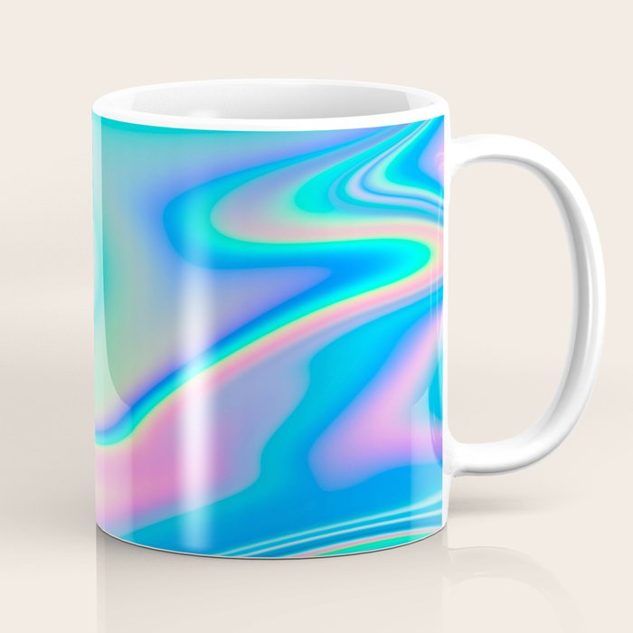 Holographic Iridescent Chill Vibes Coffee Mug Gallery Image 1
