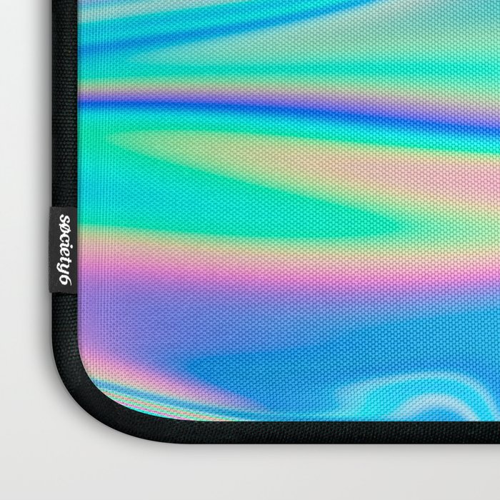Holographic Iridescent Chill Vibes Laptop Sleeve Gallery Image 3