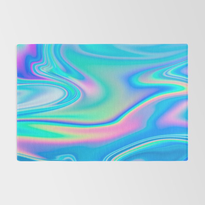 Holographic Iridescent Chill Vibes Rug Gallery Image 2
