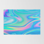 Holographic Iridescent Chill Vibes Rug Gallery Image 2