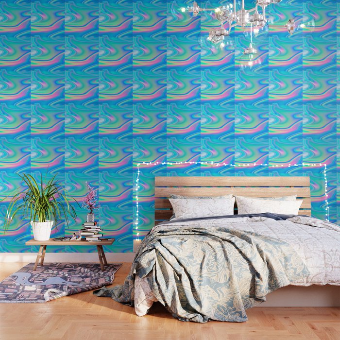 Holographic Iridescent Chill Vibes Wallpaper Gallery Image 1