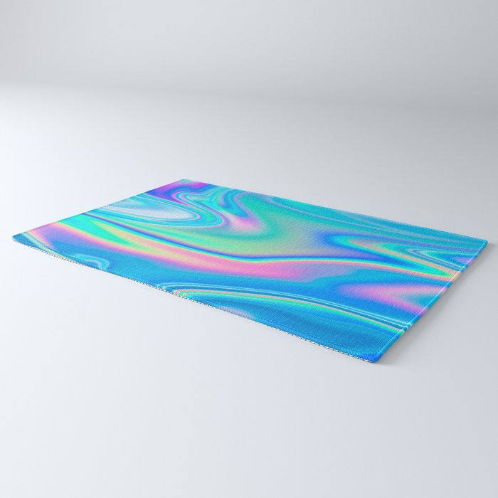 Holographic Iridescent Chill Vibes Rug Gallery Image 3