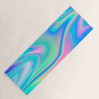 Holographic Iridescent Chill Vibes Yoga Mat Gallery Image 1
