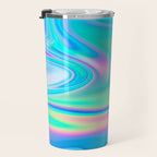 Holographic Iridescent Chill Vibes Travel Mug Gallery Image 3