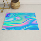 Holographic Iridescent Chill Vibes Rug Gallery Image 1