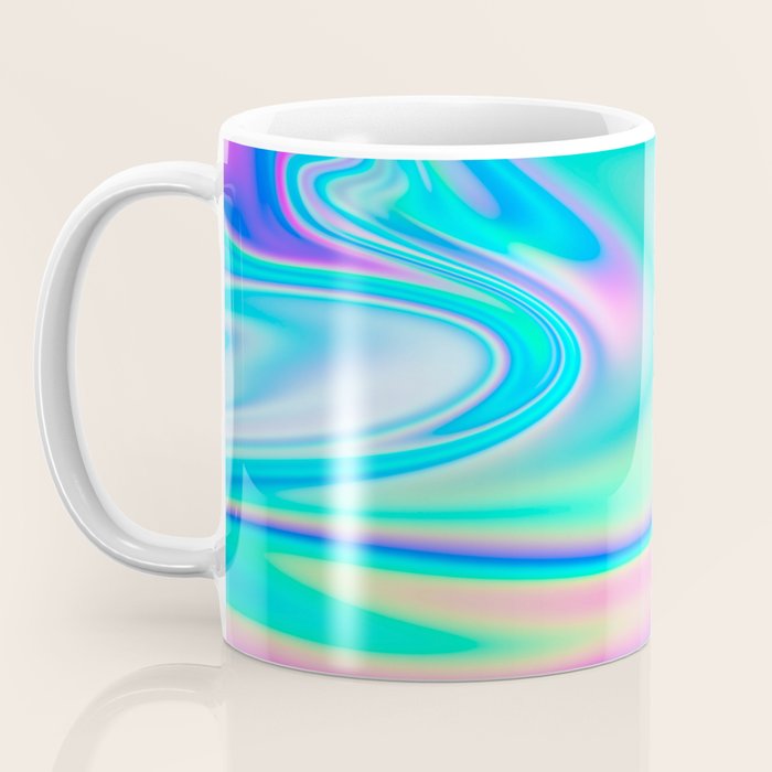 Holographic Iridescent Chill Vibes Coffee Mug Gallery Image 3
