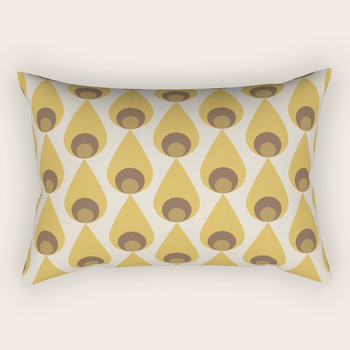 Retro Drops Rectangular Pillow Gallery Image 2