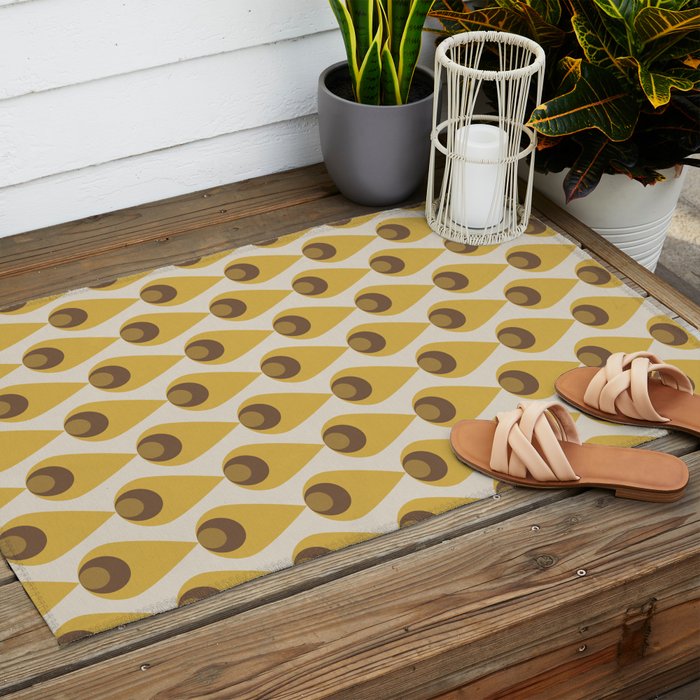 Retro Drops Outdoor Rug Gallery Image 2