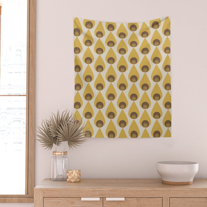 Retro Drops Wall Tapestry Gallery Image 2