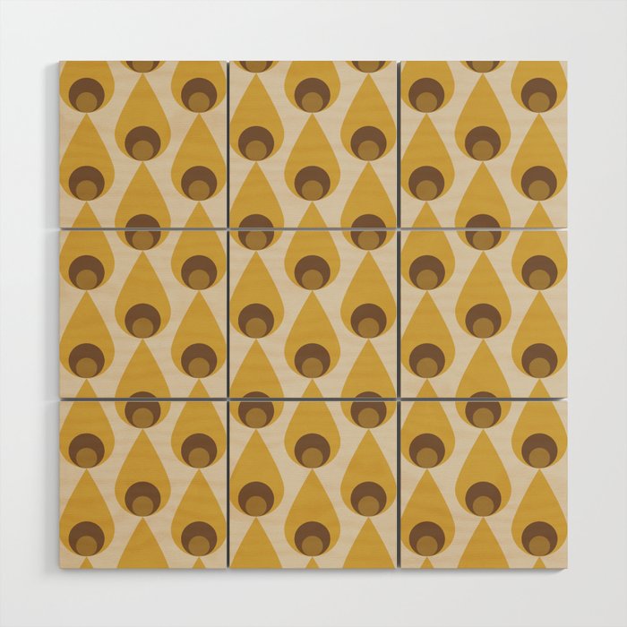 Retro Drops Wood Wall Art Gallery Image 1