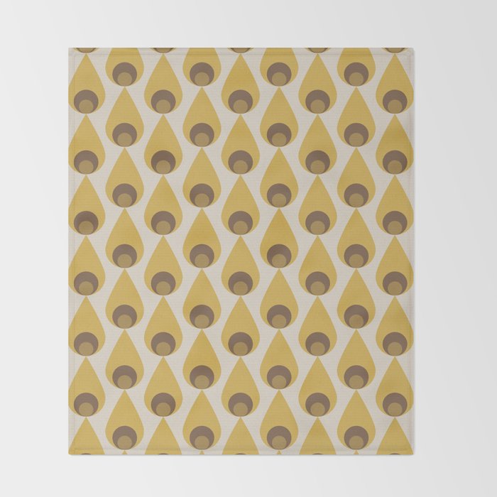 Retro Drops Throw Blanket Gallery Image 2