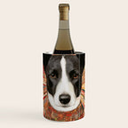 Klimt Dog Art Painting with Colorful Geometric Patterns Wine Chiller Gallery Image 1