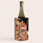 Klimt Dog Art Painting with Colorful Geometric Patterns Wine Chiller Gallery Image 2