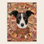 Klimt Dog Art Painting with Colorful Geometric Patterns Poster Gallery Image 4