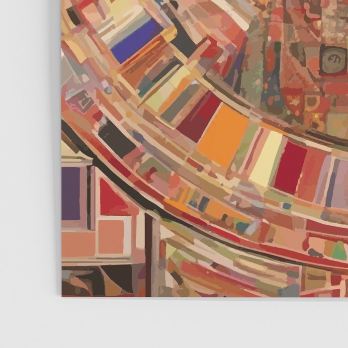 Klimt Dog Art Painting with Colorful Geometric Patterns Poster Gallery Image 3