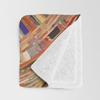 Klimt Dog Art Painting with Colorful Geometric Patterns Throw Blanket Gallery Image 3