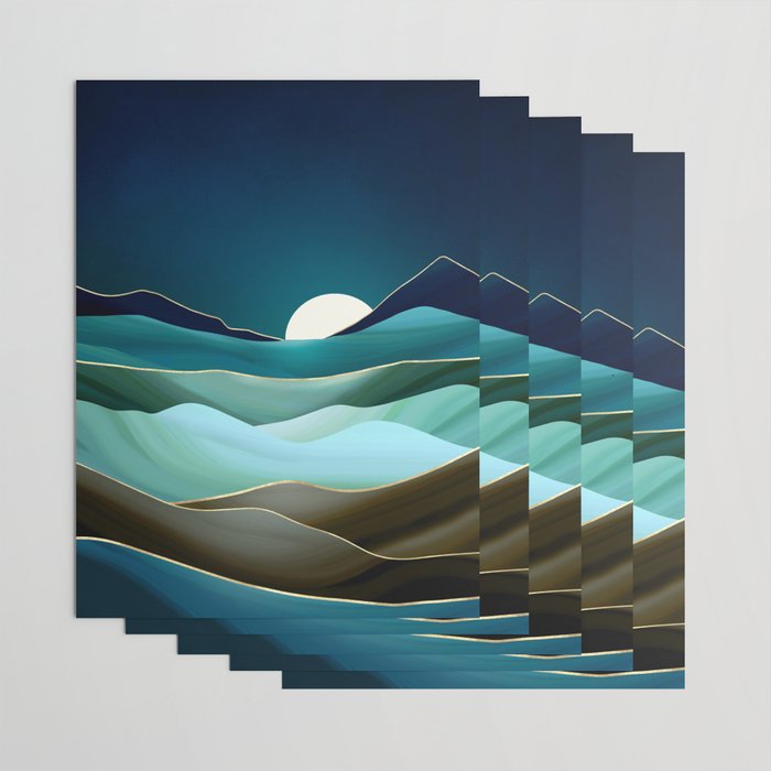Moonlit Vista Wrapping Paper Gallery Image 3