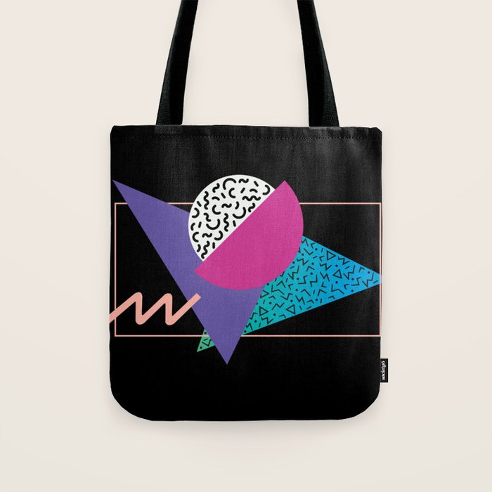 Memphis pattern 39 - 80s / 90s Retro Tote Bag Gallery Image 1