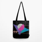 Memphis pattern 39 - 80s / 90s Retro Tote Bag Gallery Image 2