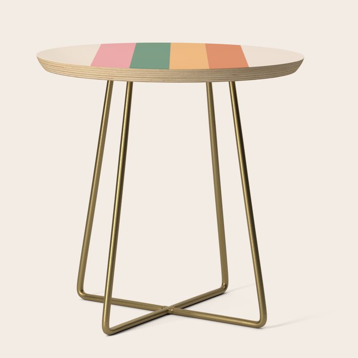 Retro Color Lines - 1-1 Side Table Gallery Image 1