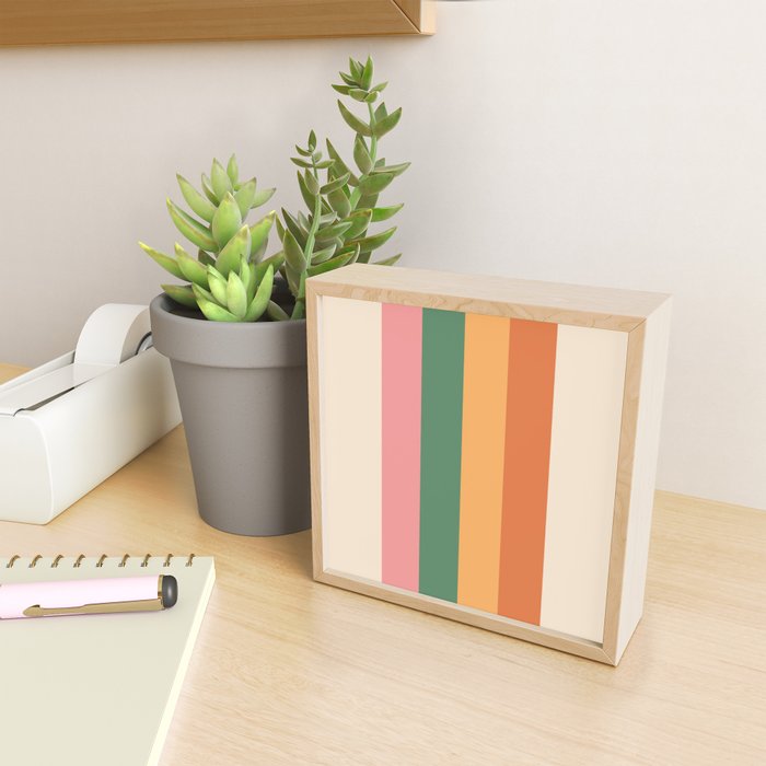 Retro Color Lines - 1-1 Mini Art Print Gallery Image 2