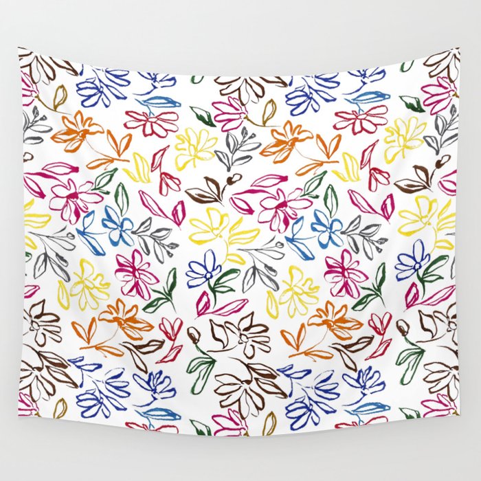 Picasso Dancing Flowers Wall Tapestry Gallery Image 4