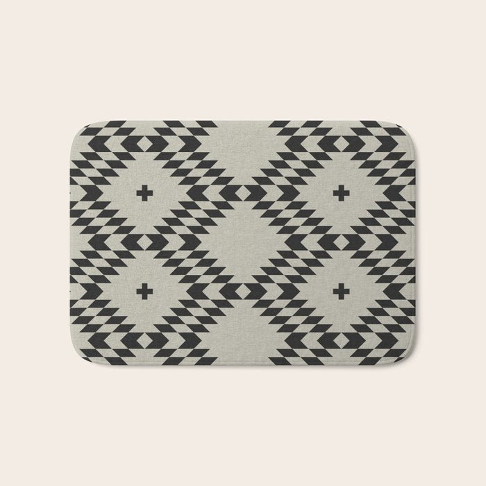 NATIVE NATURAL BLACK Bath Mat Gallery Image 1