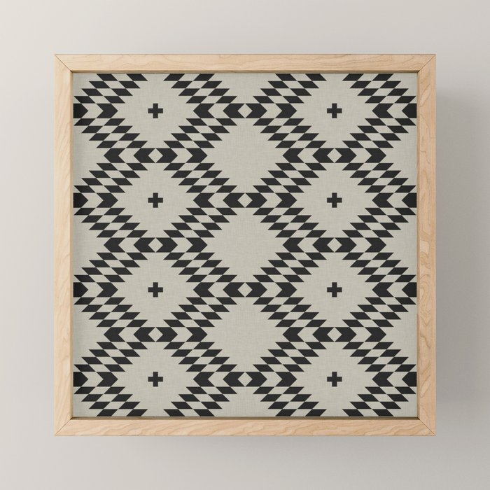 NATIVE NATURAL BLACK Mini Art Print Gallery Image 1