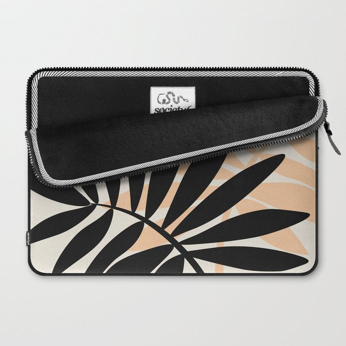 Still Life with Vase and Tropical Leaves Laptop Sleeve Gallery Image 2