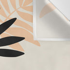 Still Life with Vase and Tropical Leaves Wall Tapestry Gallery Image 3