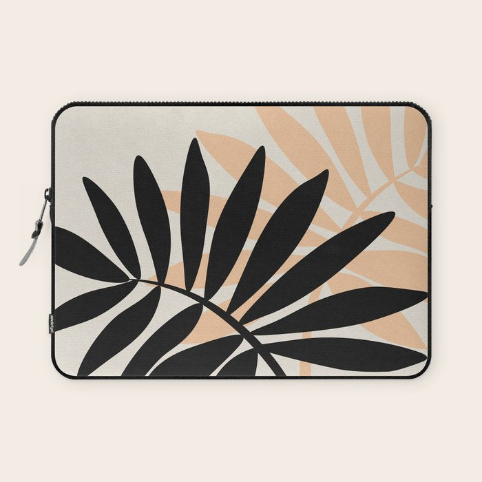 Still Life with Vase and Tropical Leaves Laptop Sleeve Gallery Image 1