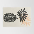Still Life with Vase and Tropical Leaves Rug Gallery Image 2