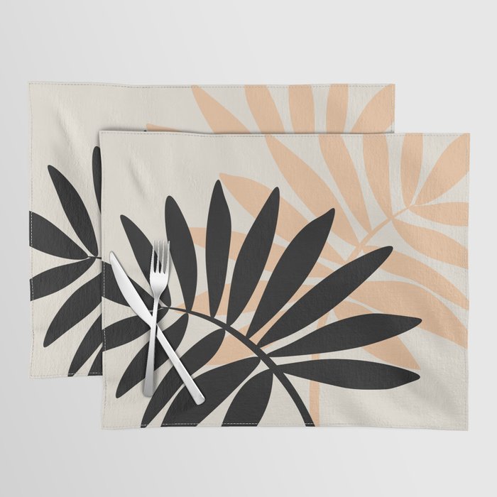 Still Life with Vase and Tropical Leaves Placemat Gallery Image 1
