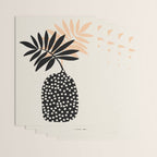 Still Life with Vase and Tropical Leaves Wrapping Paper Gallery Image 3