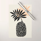 Still Life with Vase and Tropical Leaves Wrapping Paper Gallery Image 1