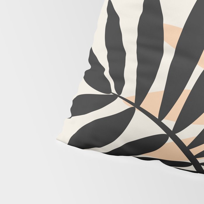 Still Life with Vase and Tropical Leaves Pillow Sham Gallery Image 4