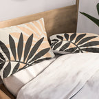 Still Life with Vase and Tropical Leaves Pillow Sham Gallery Image 2