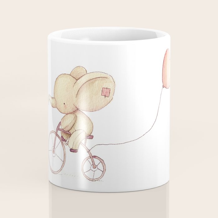 Elephant riding his bike Coffee Mug Gallery Image 4