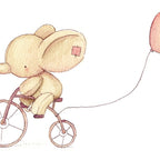 Elephant riding his bike Coffee Mug Gallery Image 2