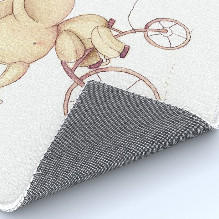 Elephant riding his bike Rug Gallery Image 4