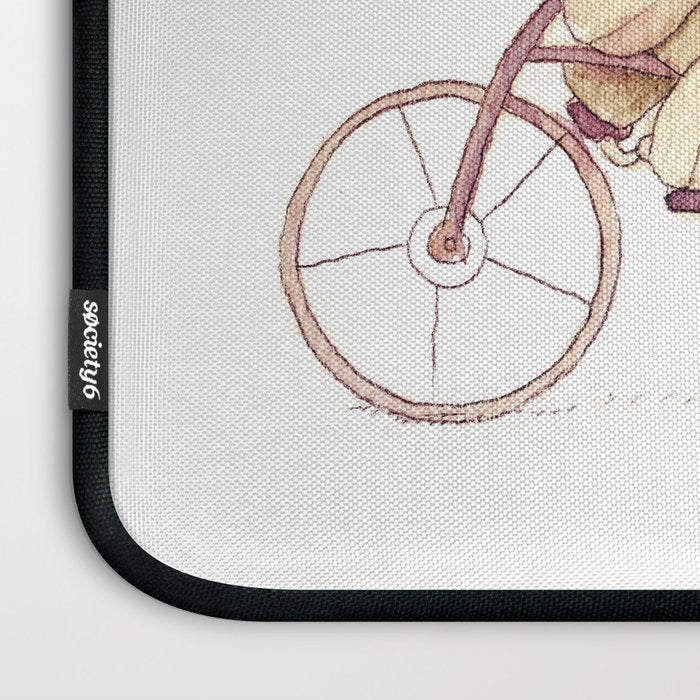 Elephant riding his bike Laptop Sleeve Gallery Image 3