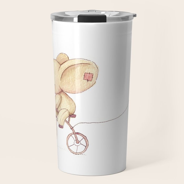 Elephant riding his bike Travel Mug Gallery Image 1