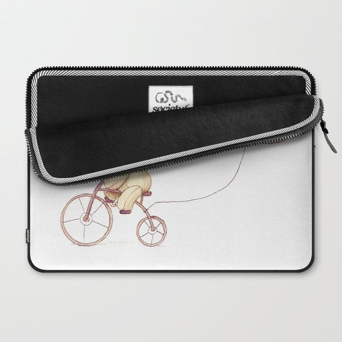 Elephant riding his bike Laptop Sleeve Gallery Image 2