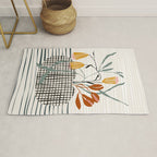 midcentury plant pot Rug Gallery Image 1